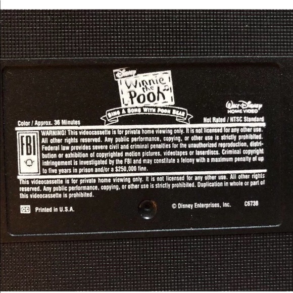 Disney Winnie the Pooh : Sing a Song VHS 2000 - Picture 4 of 6